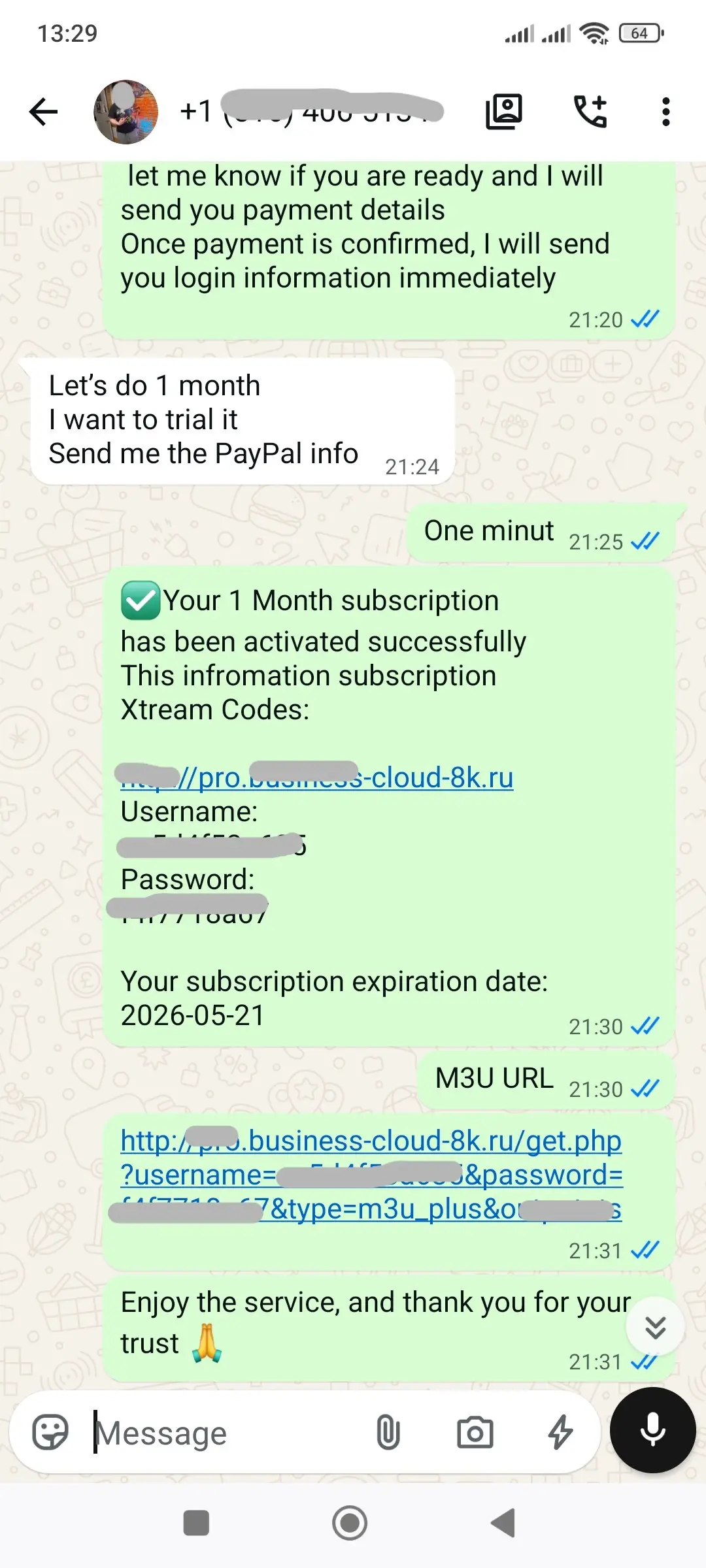 Montreal IPTV WhatsApp Review Proof